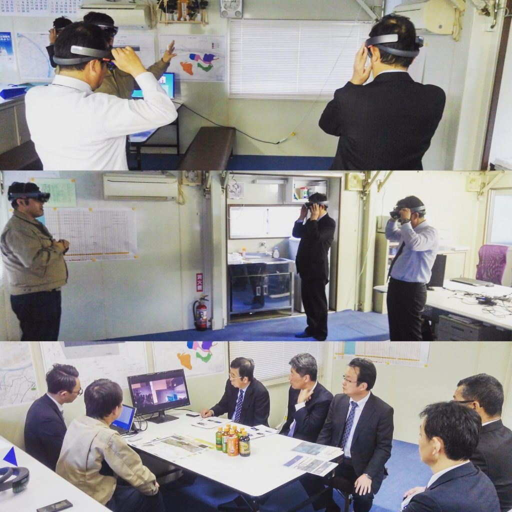 コマツ　大橋徹二会長に「Holostruction」をご体験いただきました！
